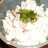 煎り卵白と豆腐